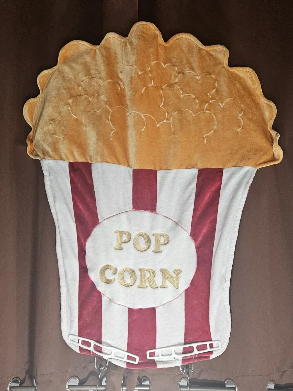 Cuddle Buddies Popcorn Bucket Plush Blanket